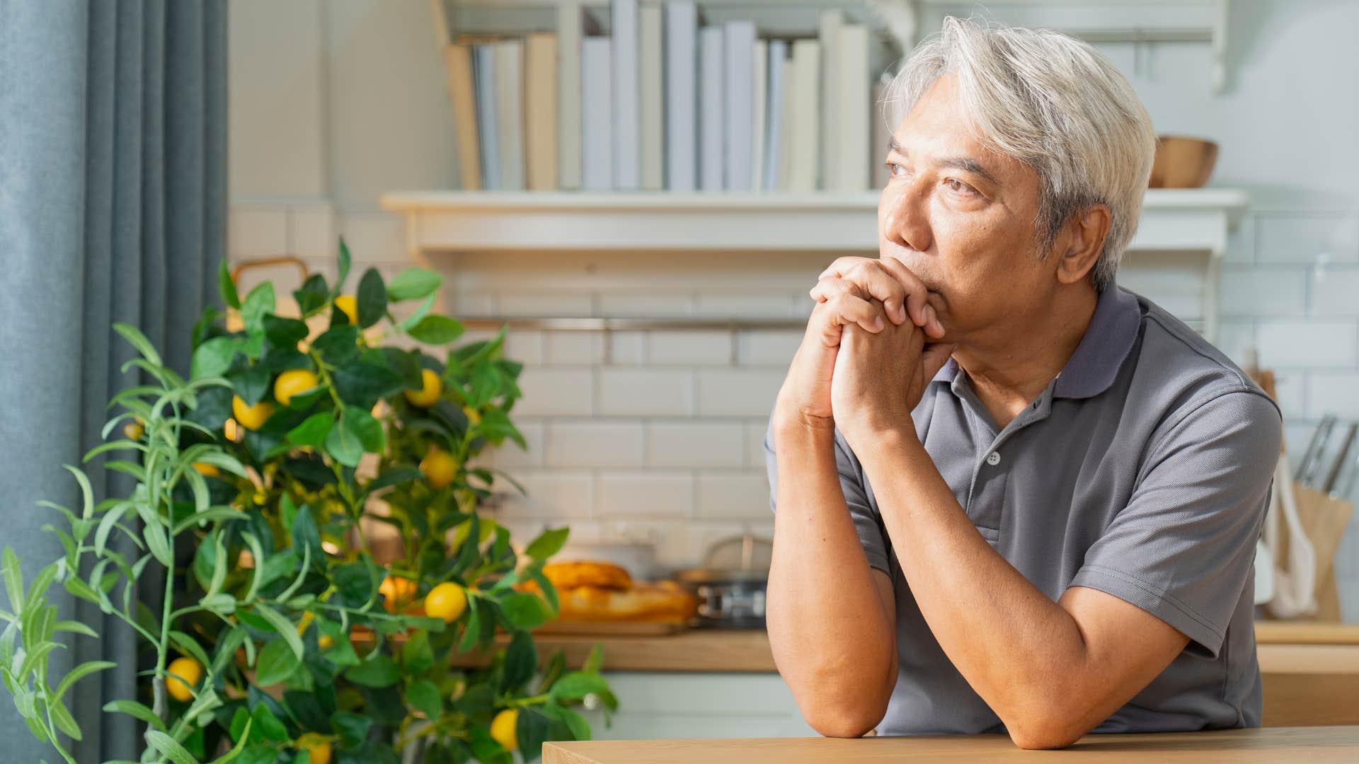 silent man who doesn't know how to verbalize his struggles