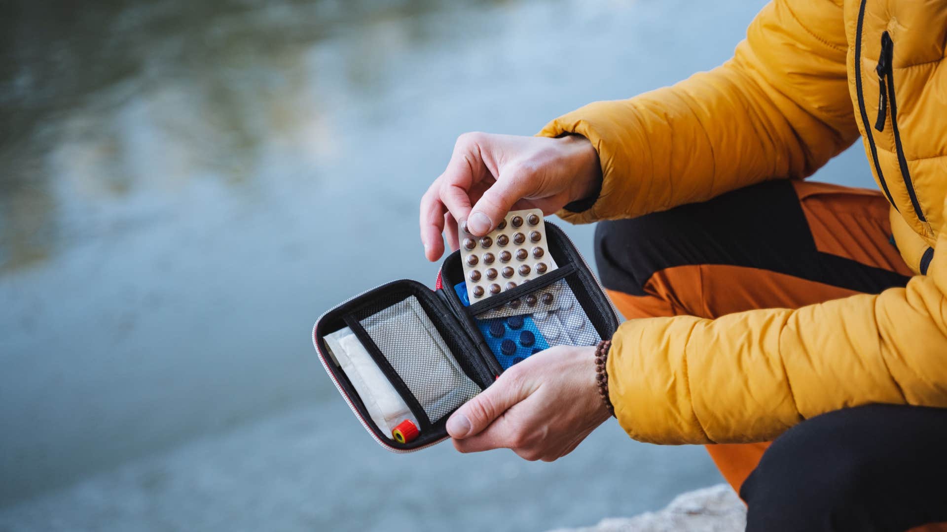anti nausea pills in a mans car