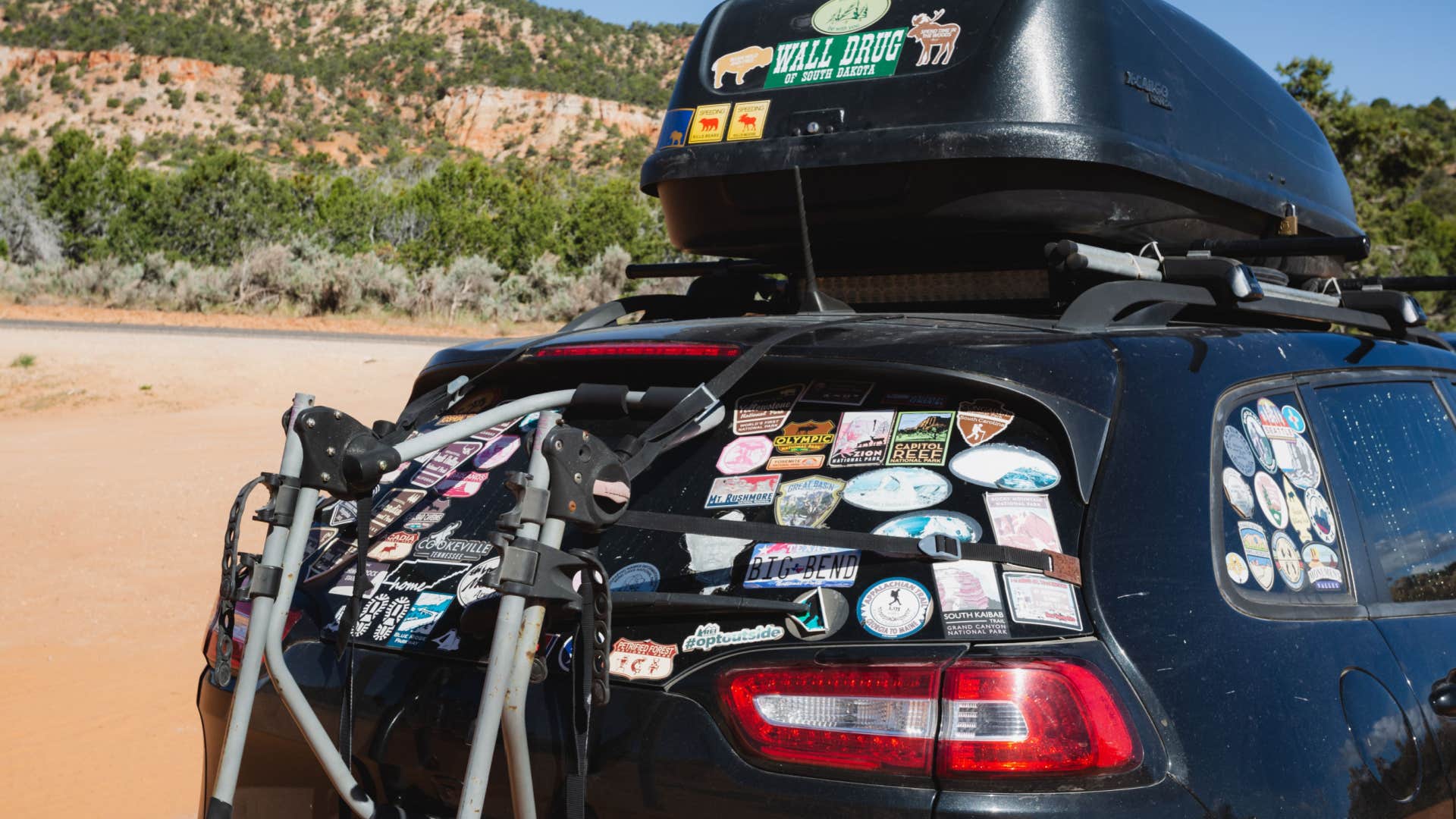state park sticker on a car