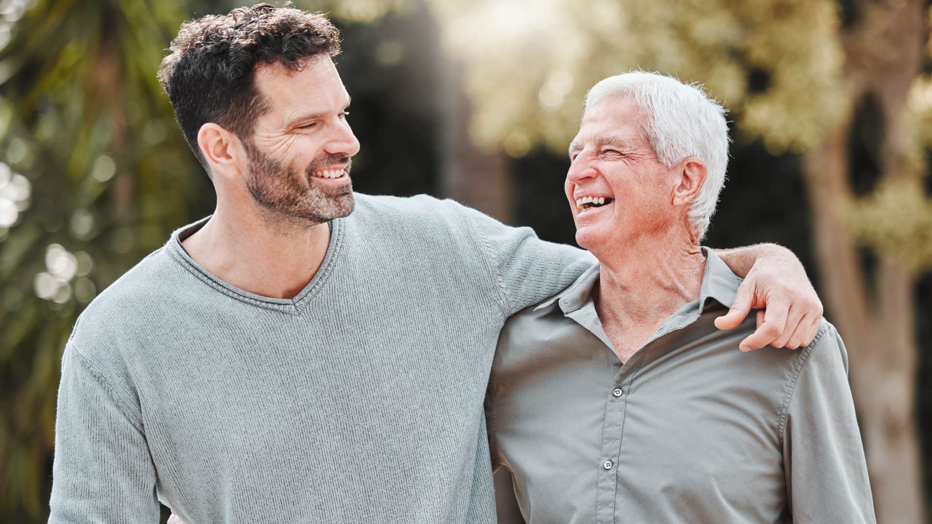 man telling his father i can always count on you