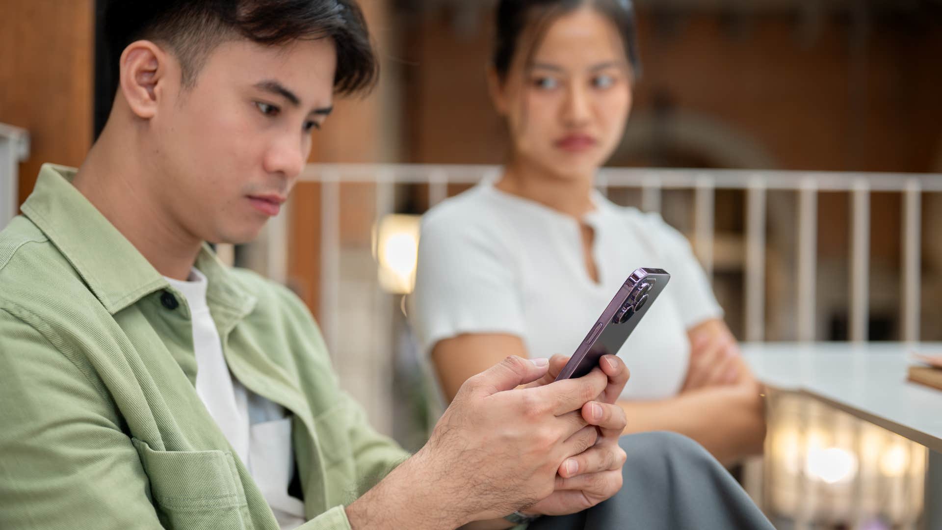 husband who told his wife he's too busy