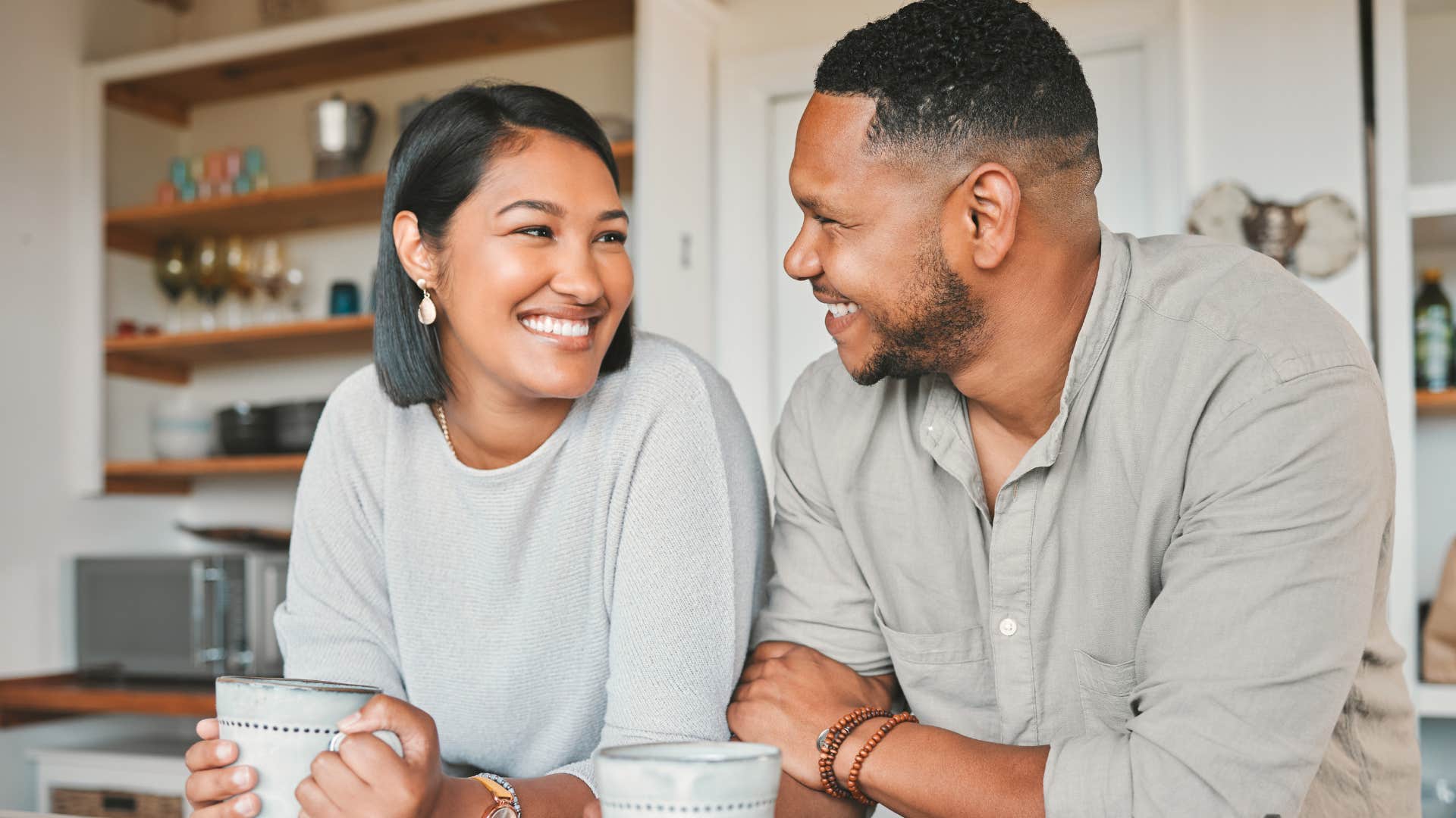 Man saying "thank you for everything you do" to his wife.