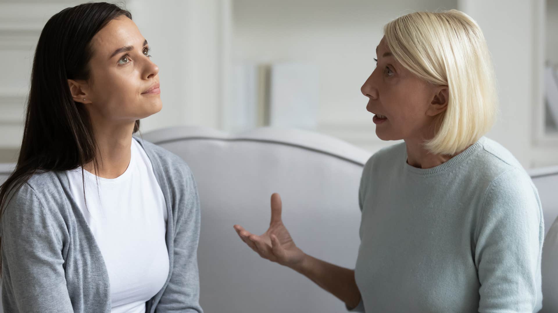 mom upset telling adult daughter she feels out of the loop