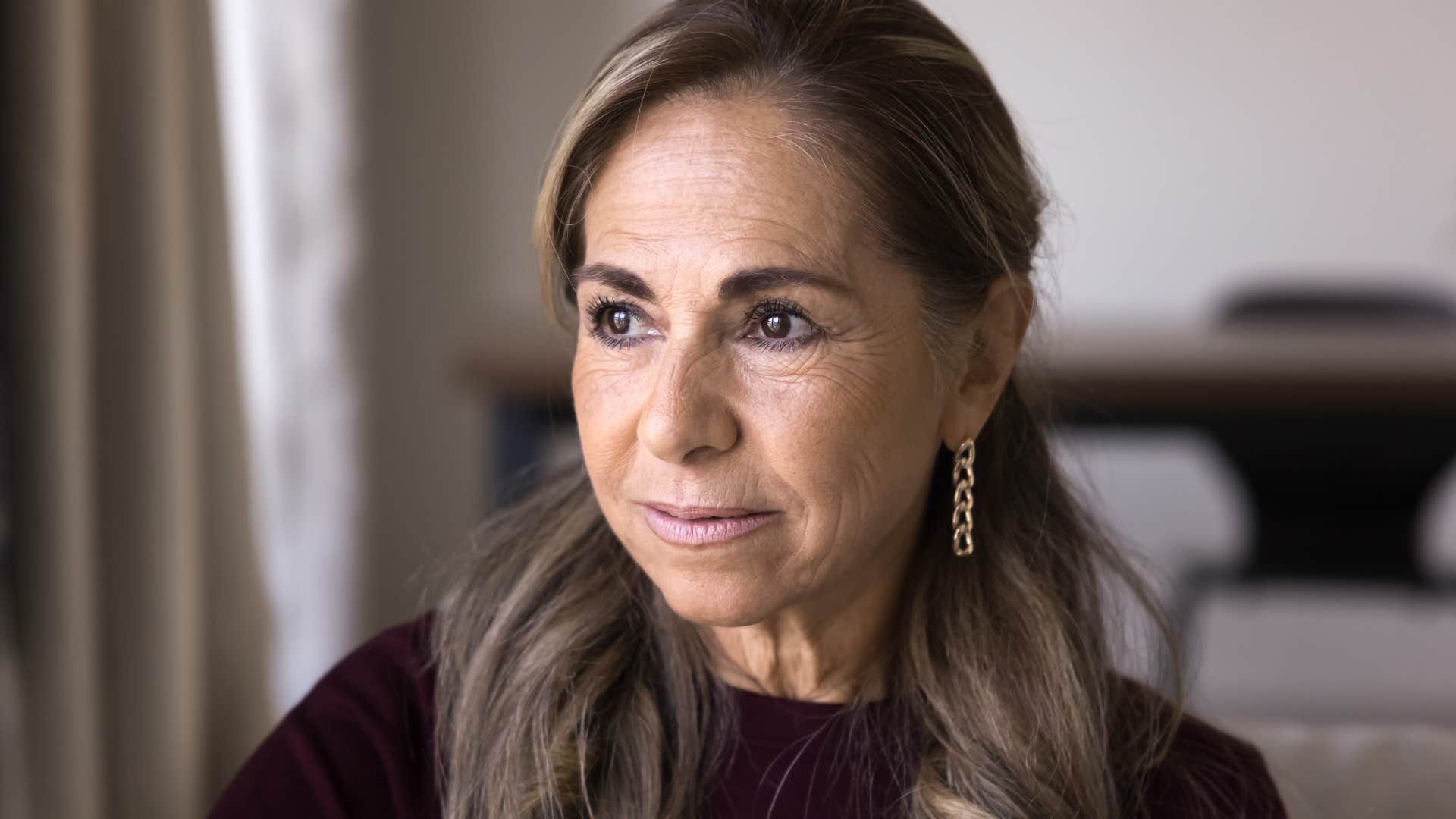 sad older woman with a fear of being forgotten