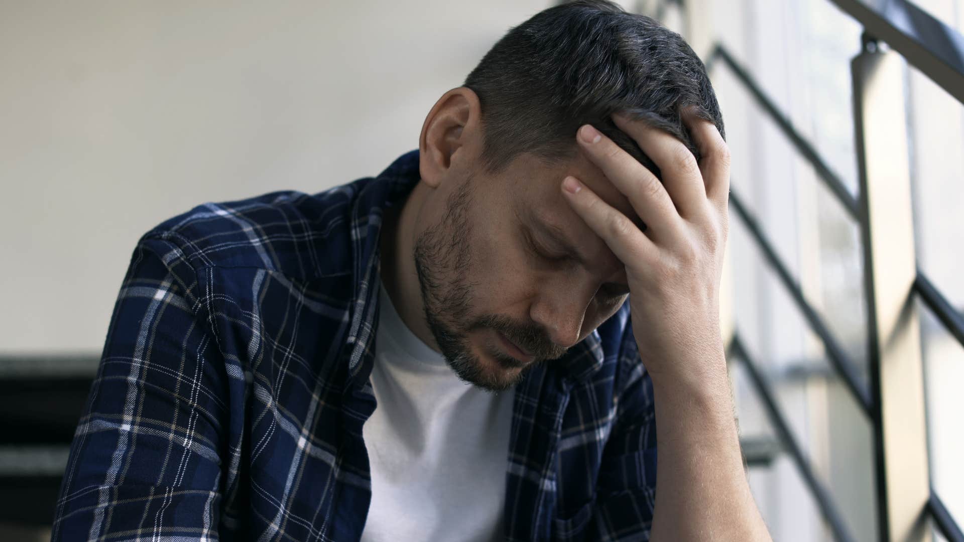 sad man who's struggling to find community