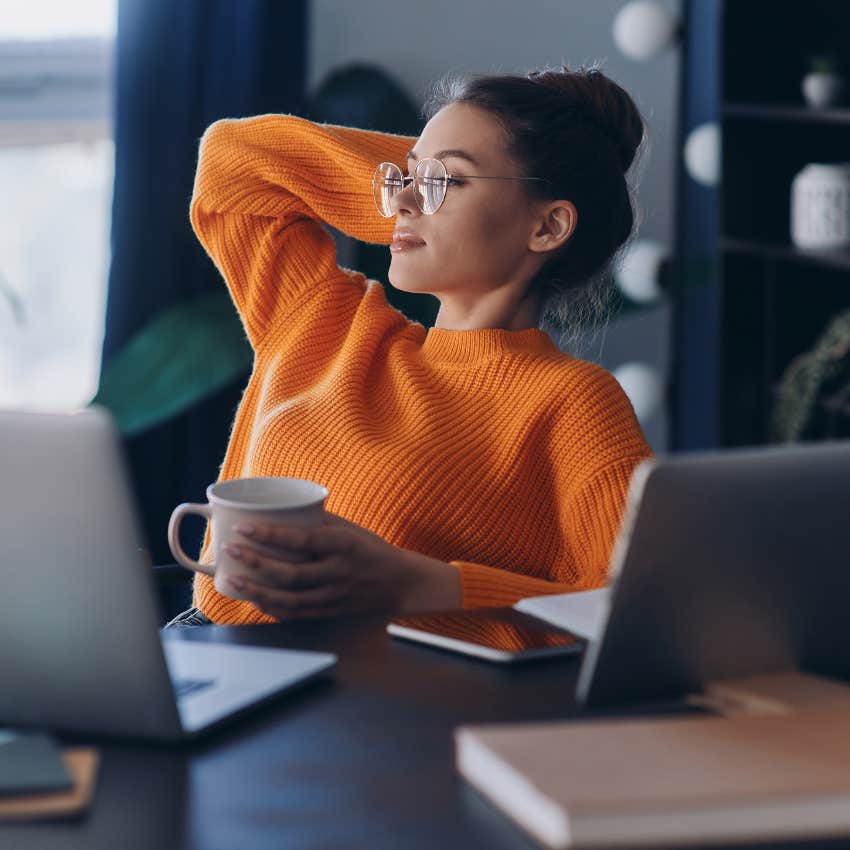 woman who is an overachiever as she weaves small mental breaks in routine
