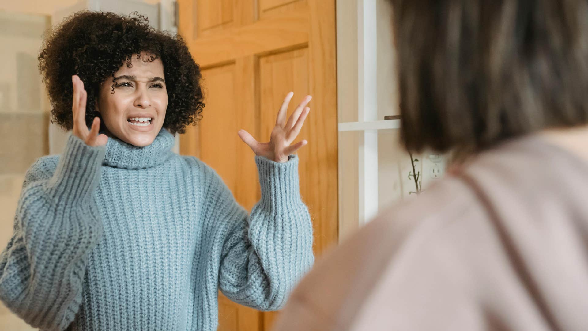 woman saying youre overreacting