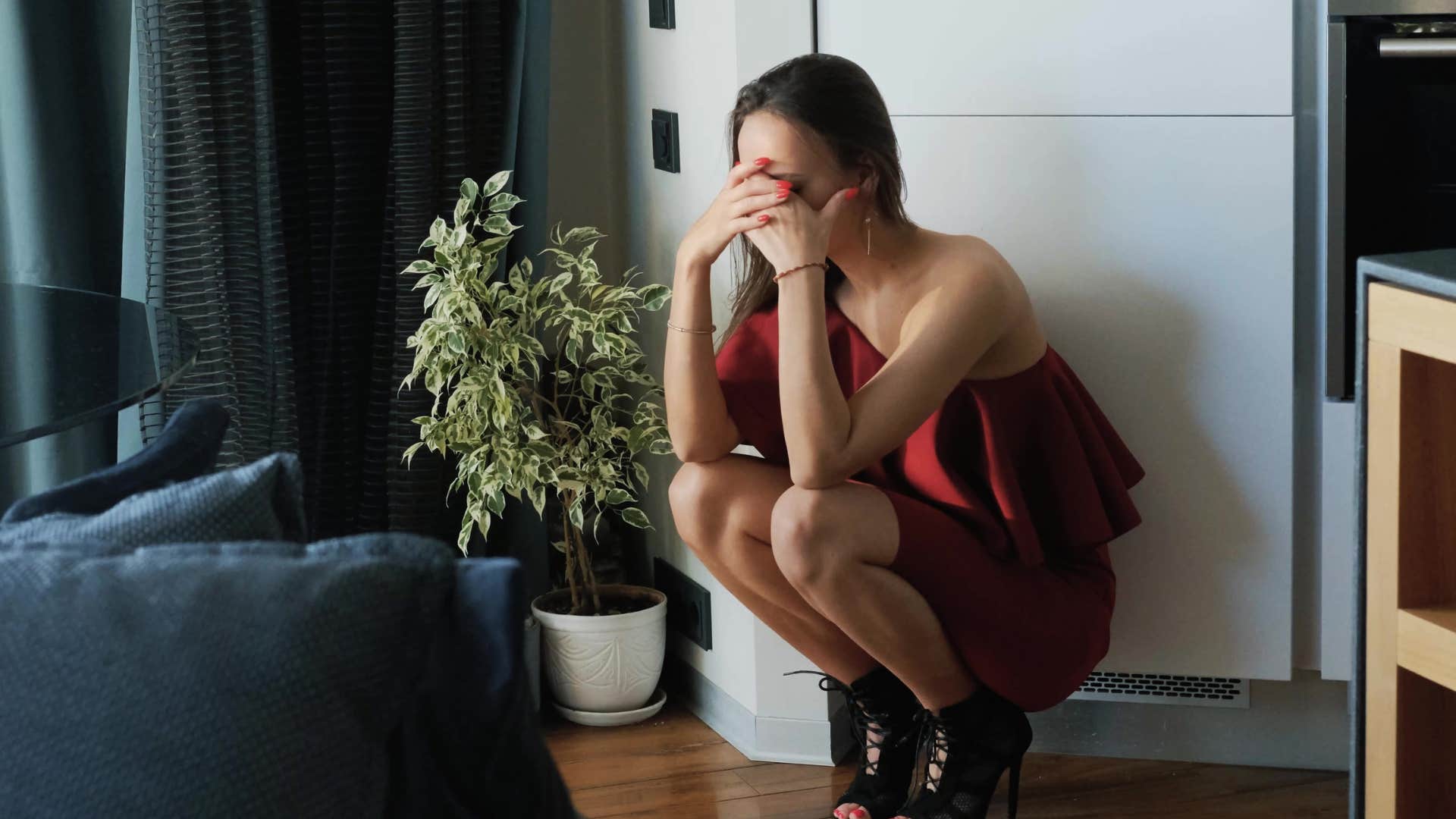 woman who is incredibly charming as she slips into the shadows