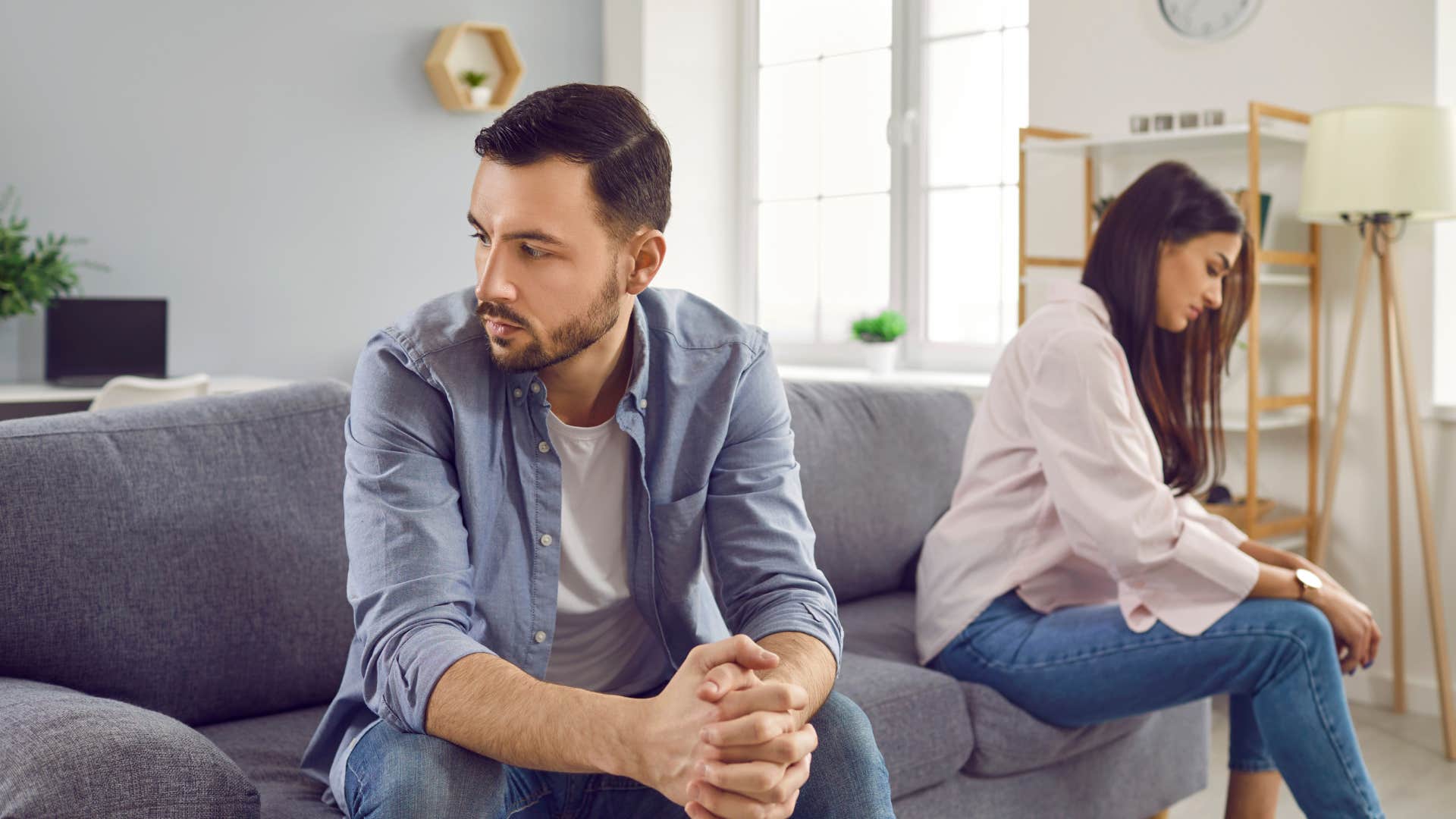 man who is trying to break up with woman without being awful as he prepares for possible reactions