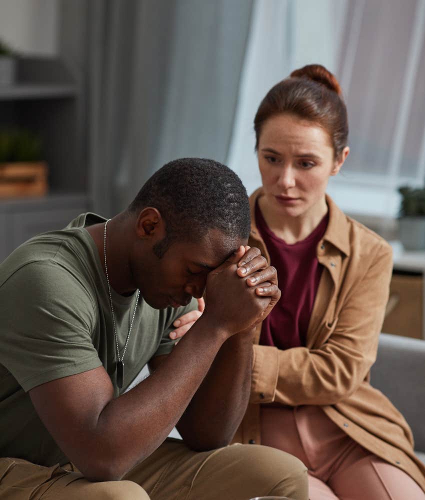 man who doesn't know how to express his emotions