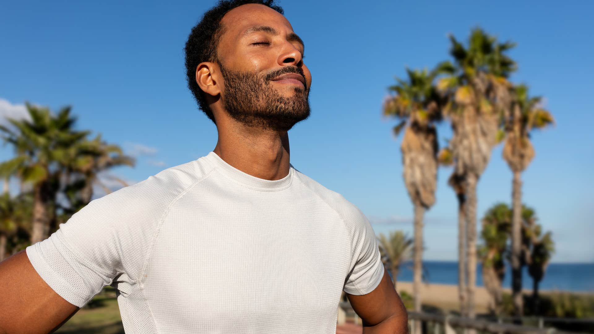 man who is growing as the universe is working in his favor