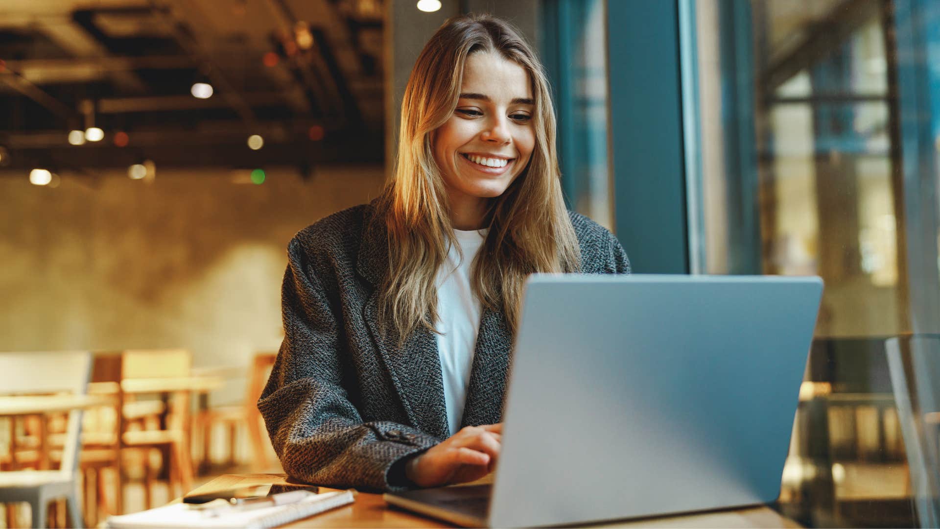 woman who's doing the work as the universe is working in her favor