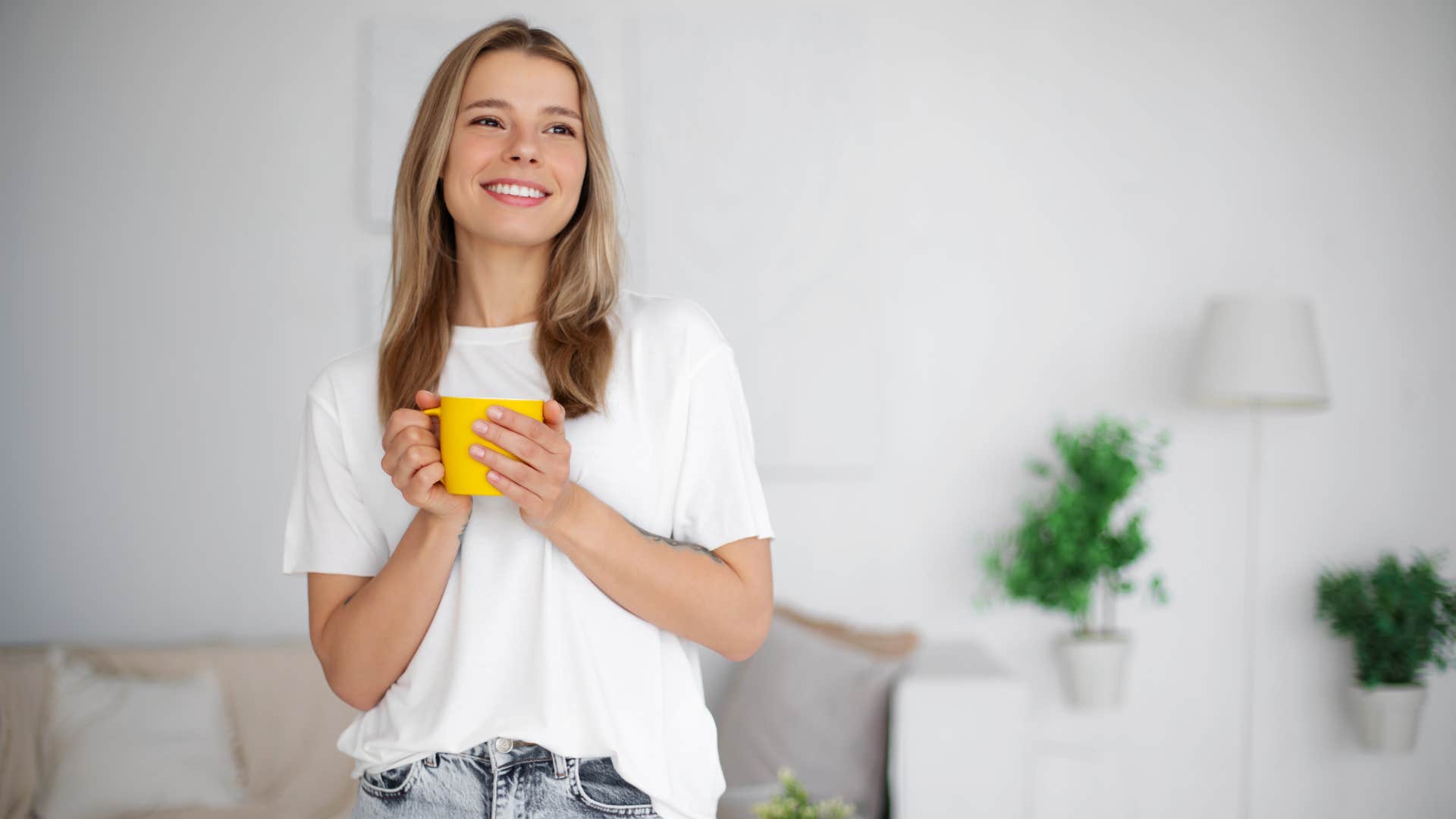 woman who follows the signs as the universe is working in her favor