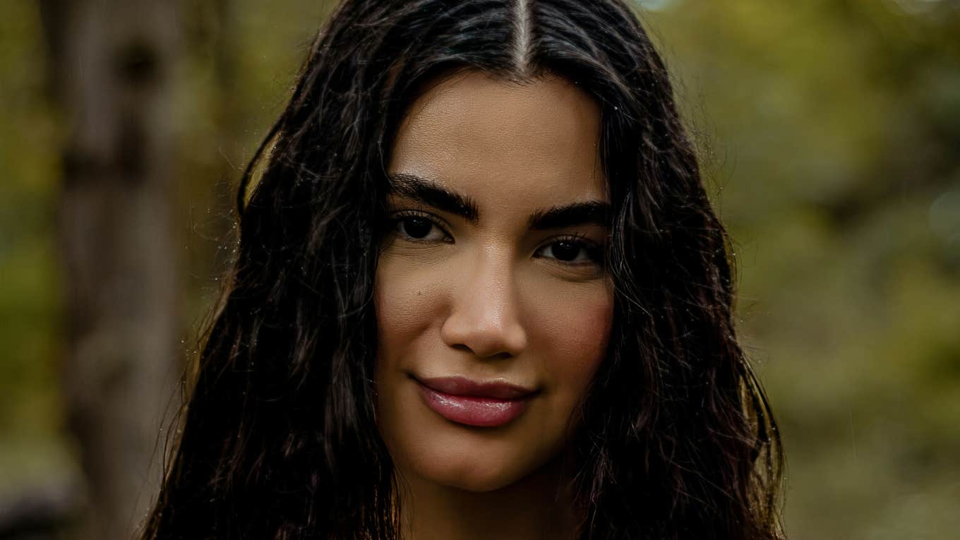 Woman lives authentically.