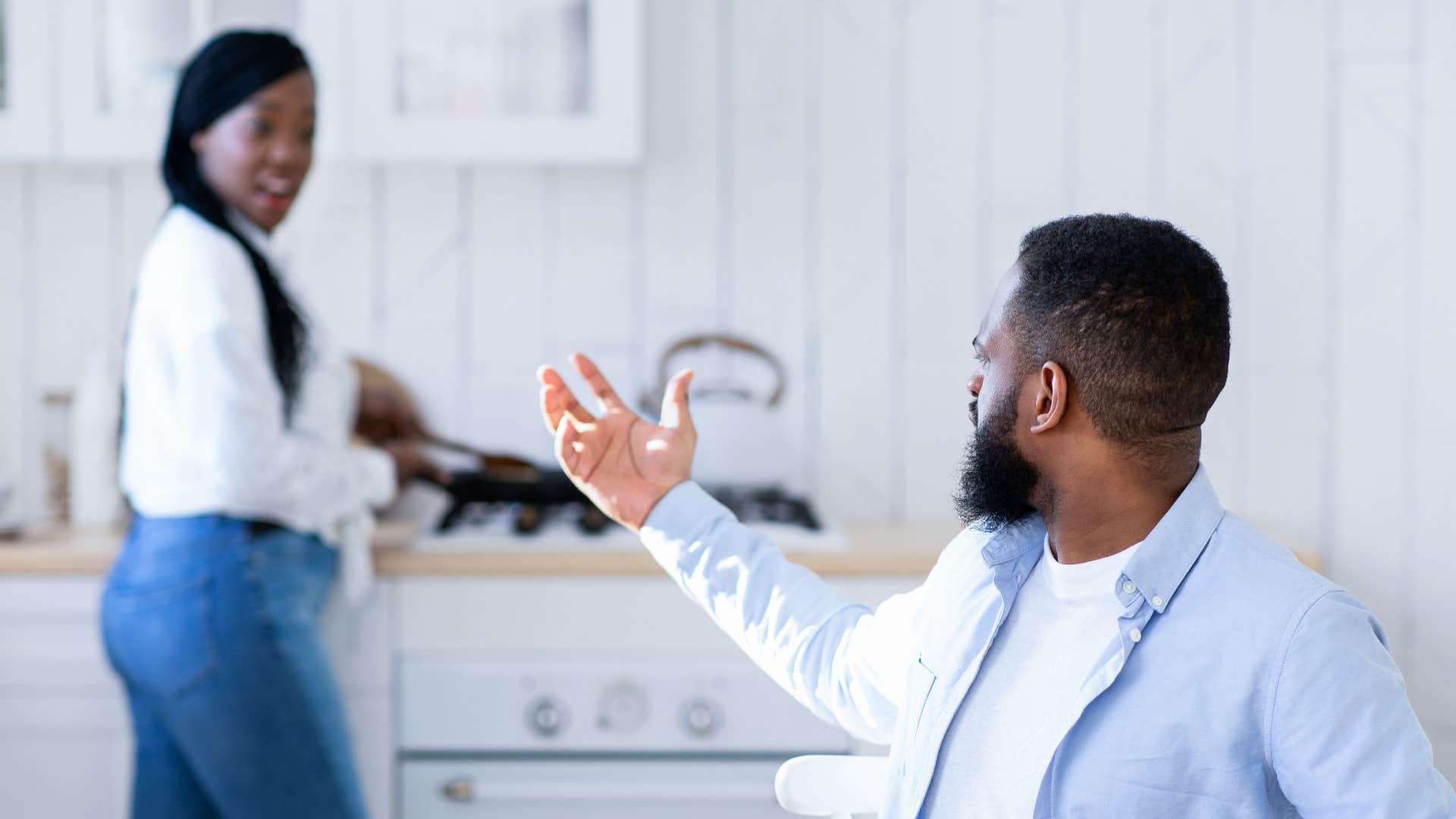 man asking his wife why she cant be more like someone else