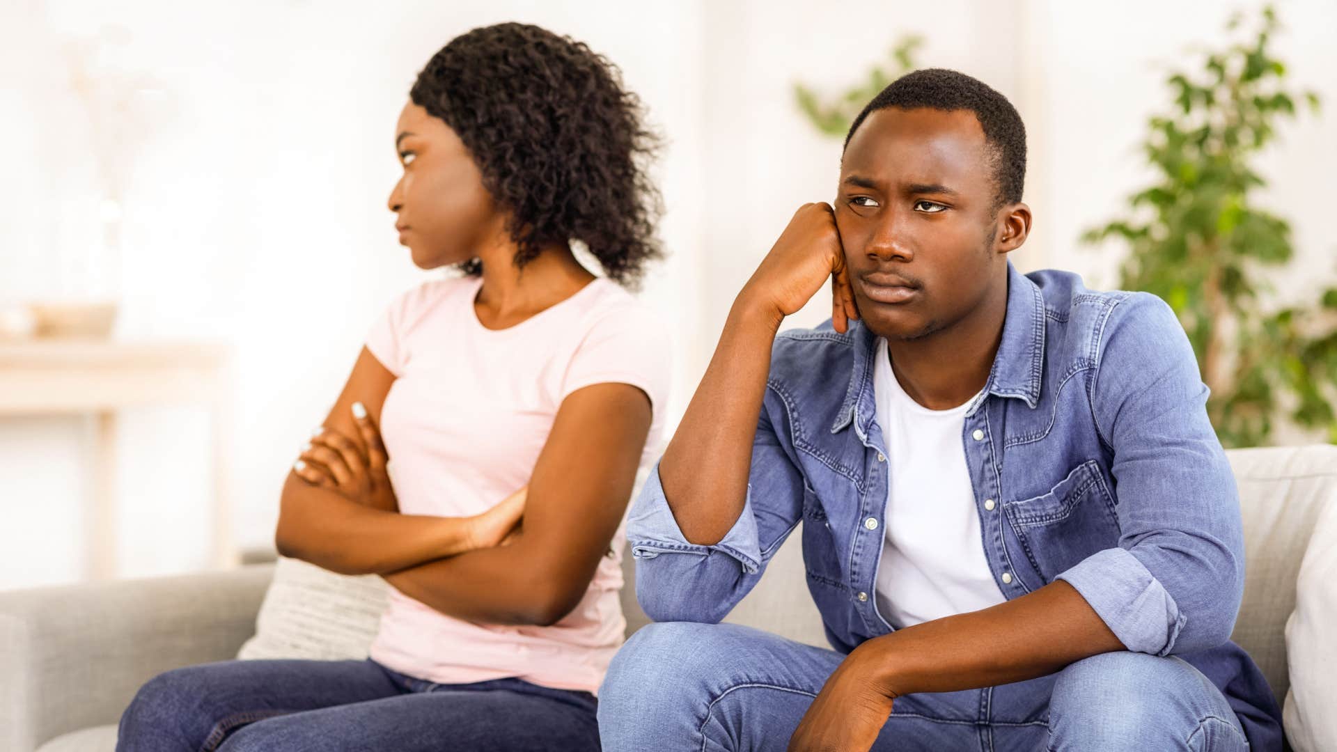 man telling his wife she used to be fun