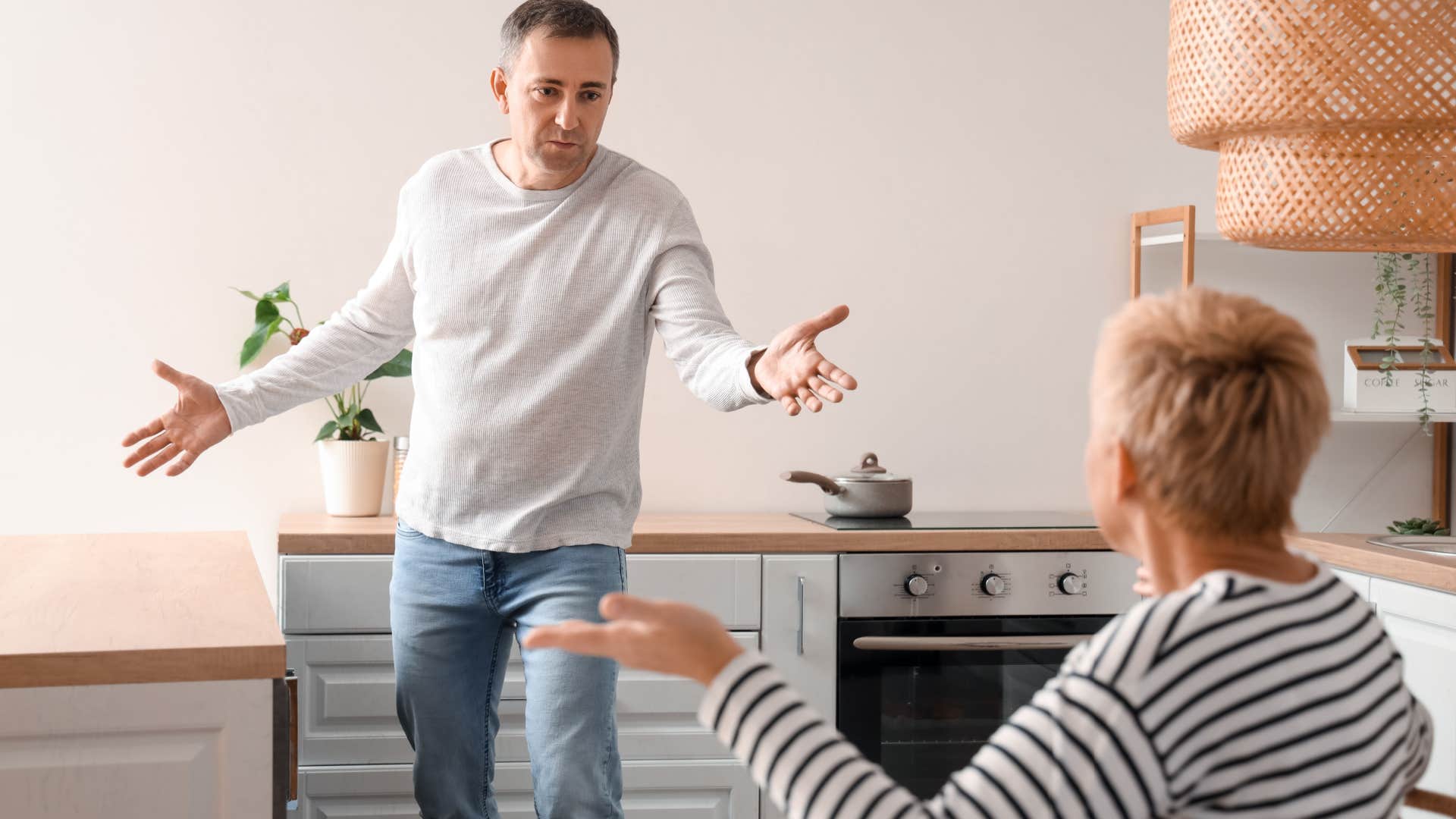 man telling his wife she wouldn't understand 