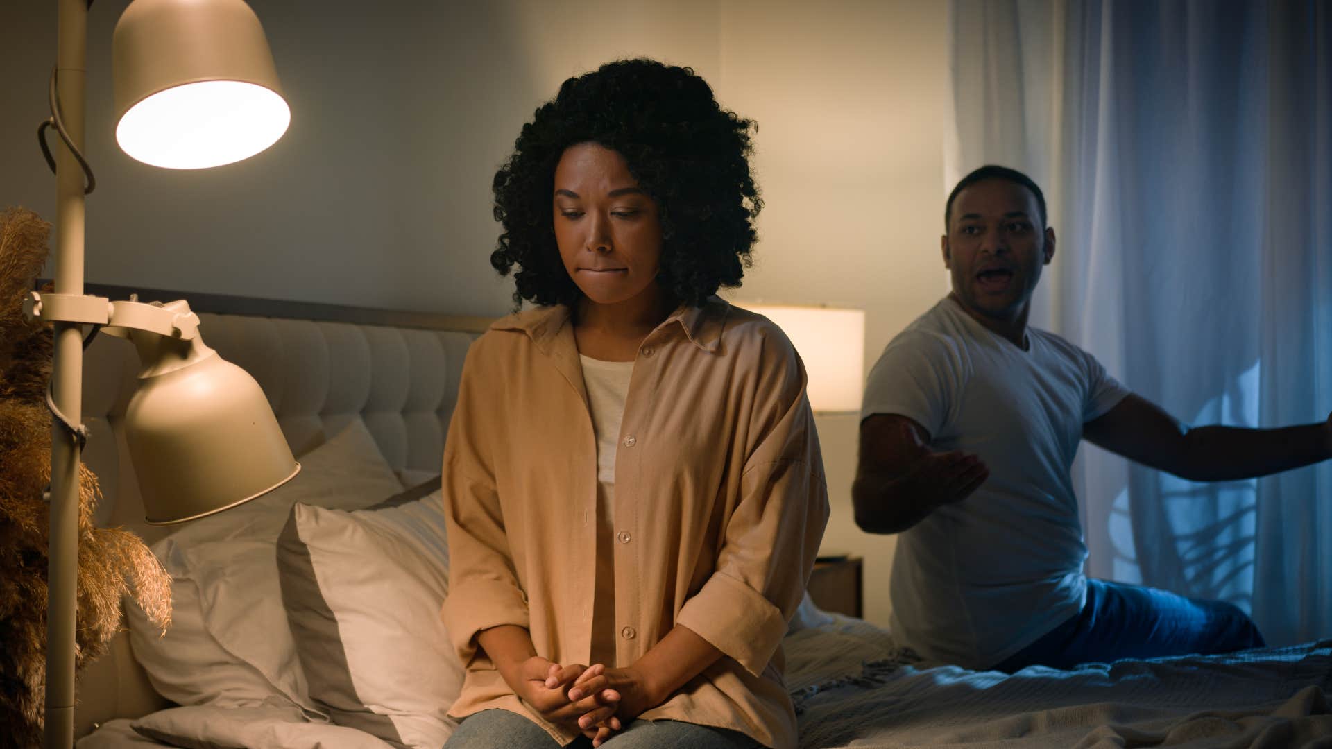 man telling wife he doesnt want physical contact