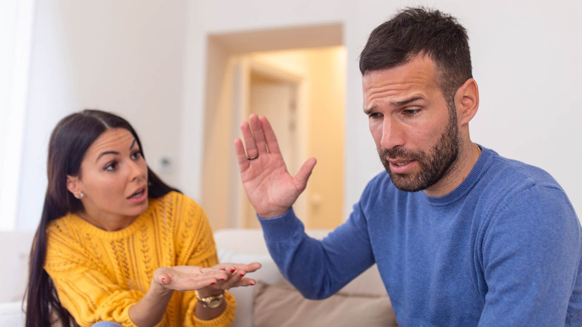 man annoyed wife puts her job over him