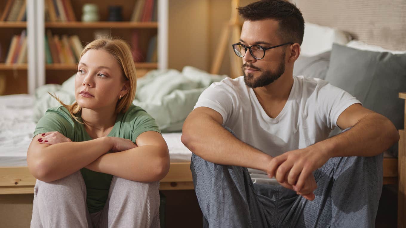 emotionally distant couple whose marriage is falling apart