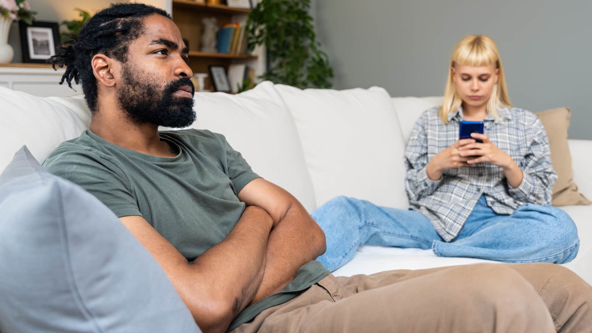 man avoiding his wife and things that hurt his feelings