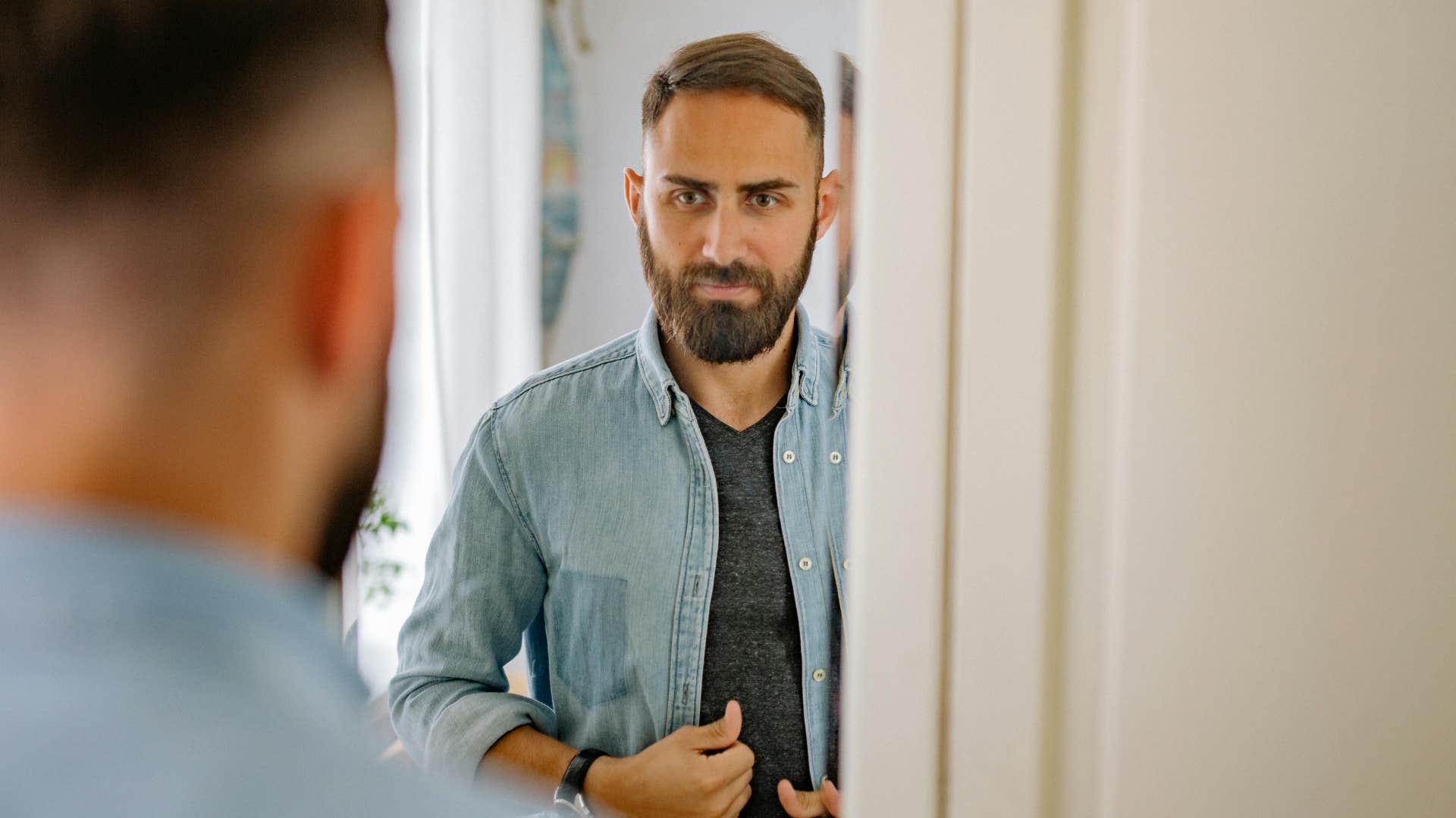 man with personal insecurity