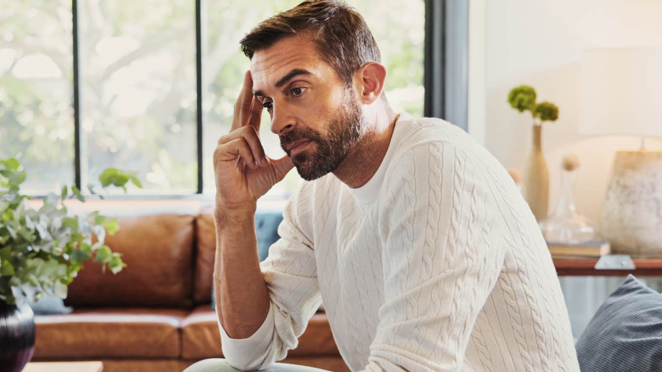 sad man feeling like a failure