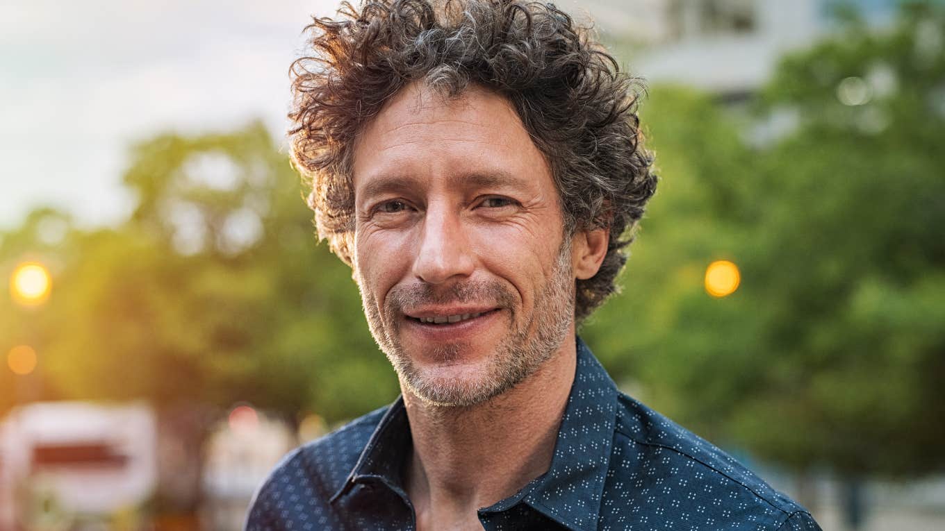 highly privileged man smiling