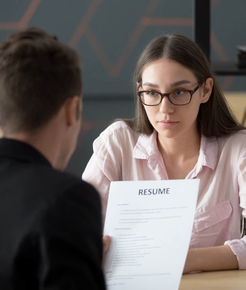 Amazing person applies for job