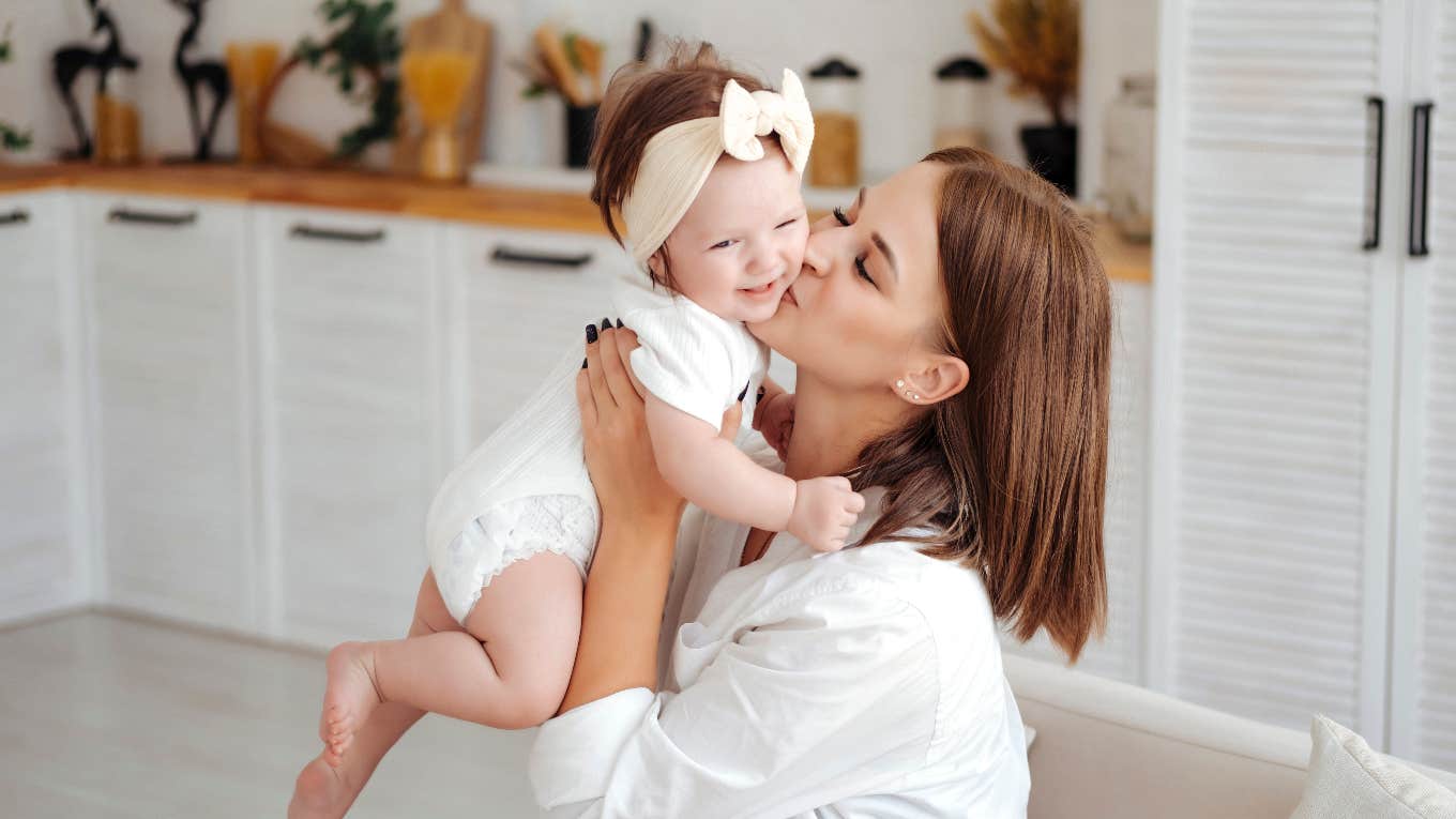 mom with her new baby girl