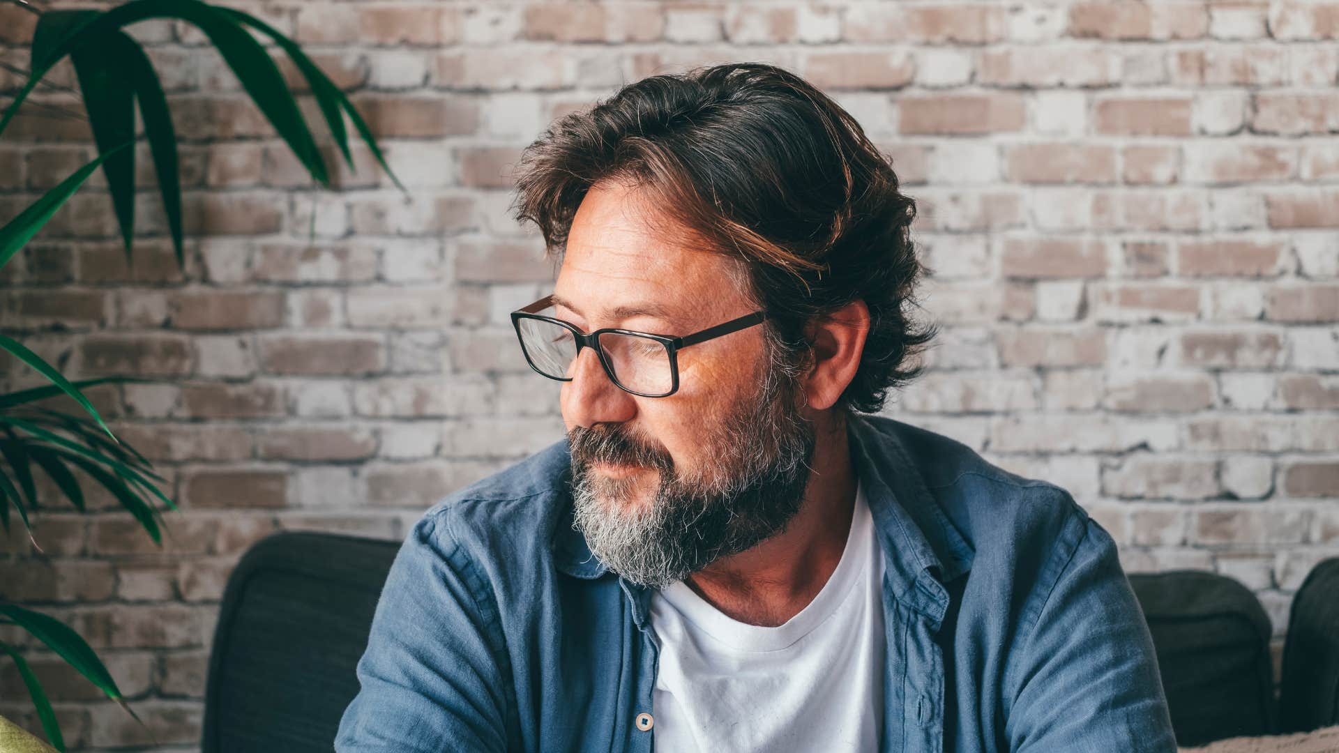 sad insecure man thinking everyone always leaves him