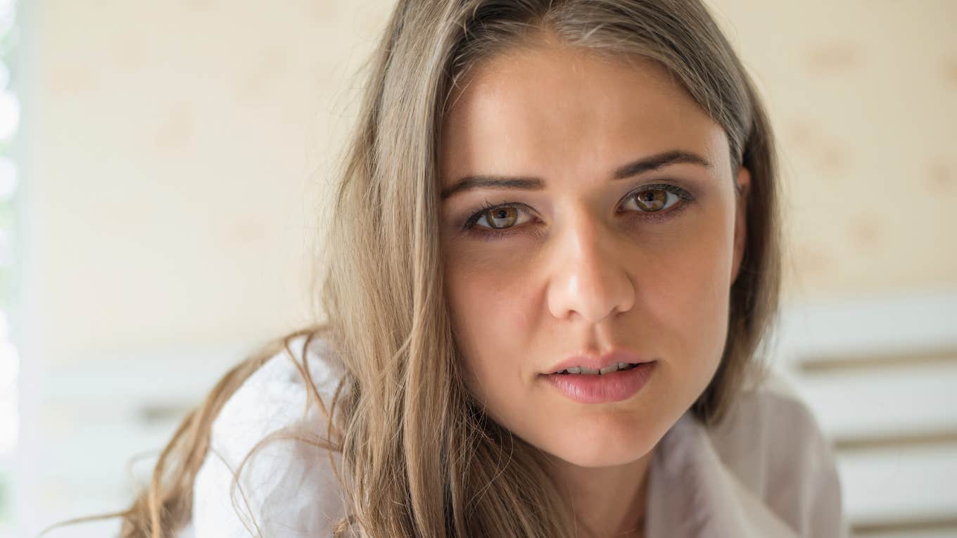 sad needy woman feeling insecure