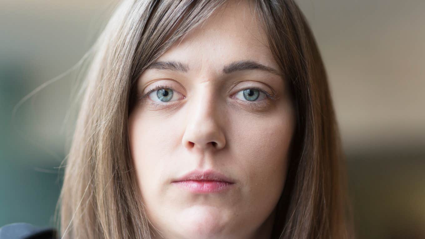 Woman metpahor relates to modern work.