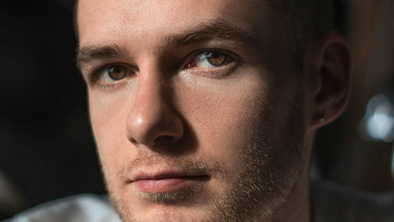 Adult has painful realization.