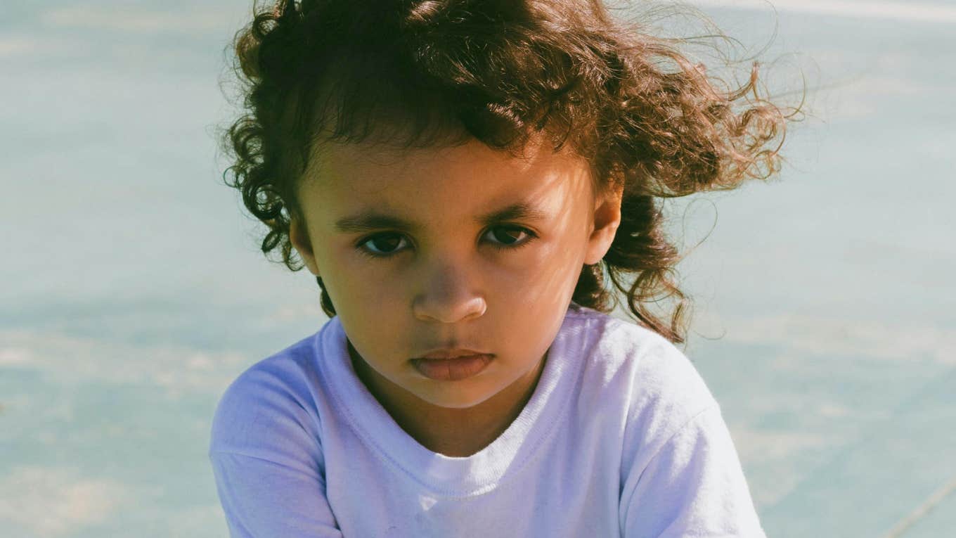 kid with strong character