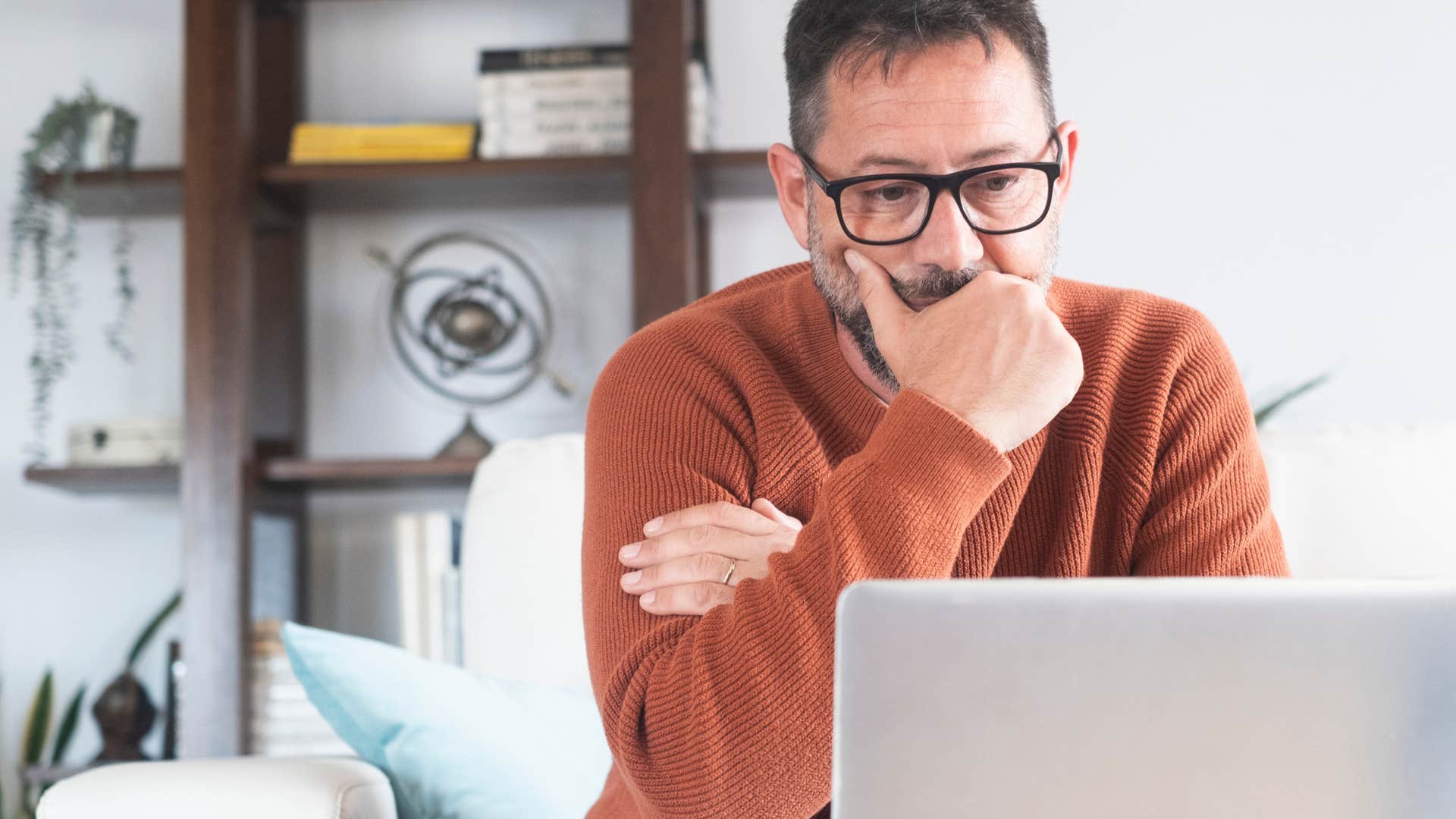 sad man wishing for past versions of himself