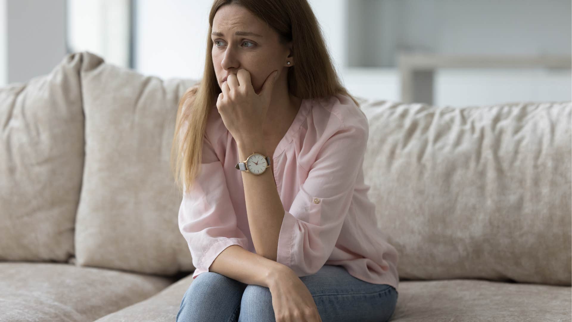 woman who feels guilty and anxious for resting