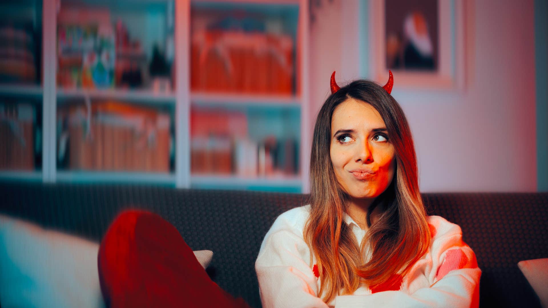 woman who makes herself less attractive by being mean