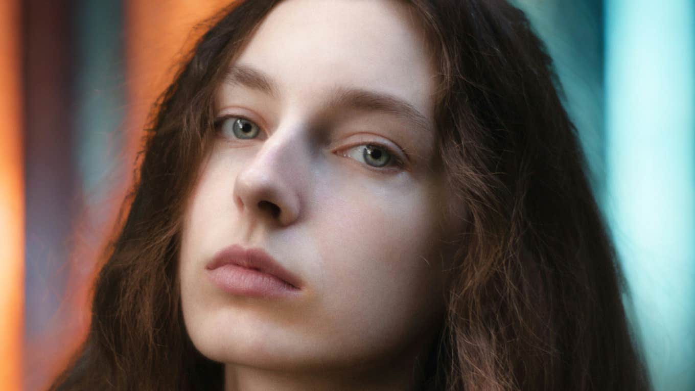 Woman has psychic awareness.