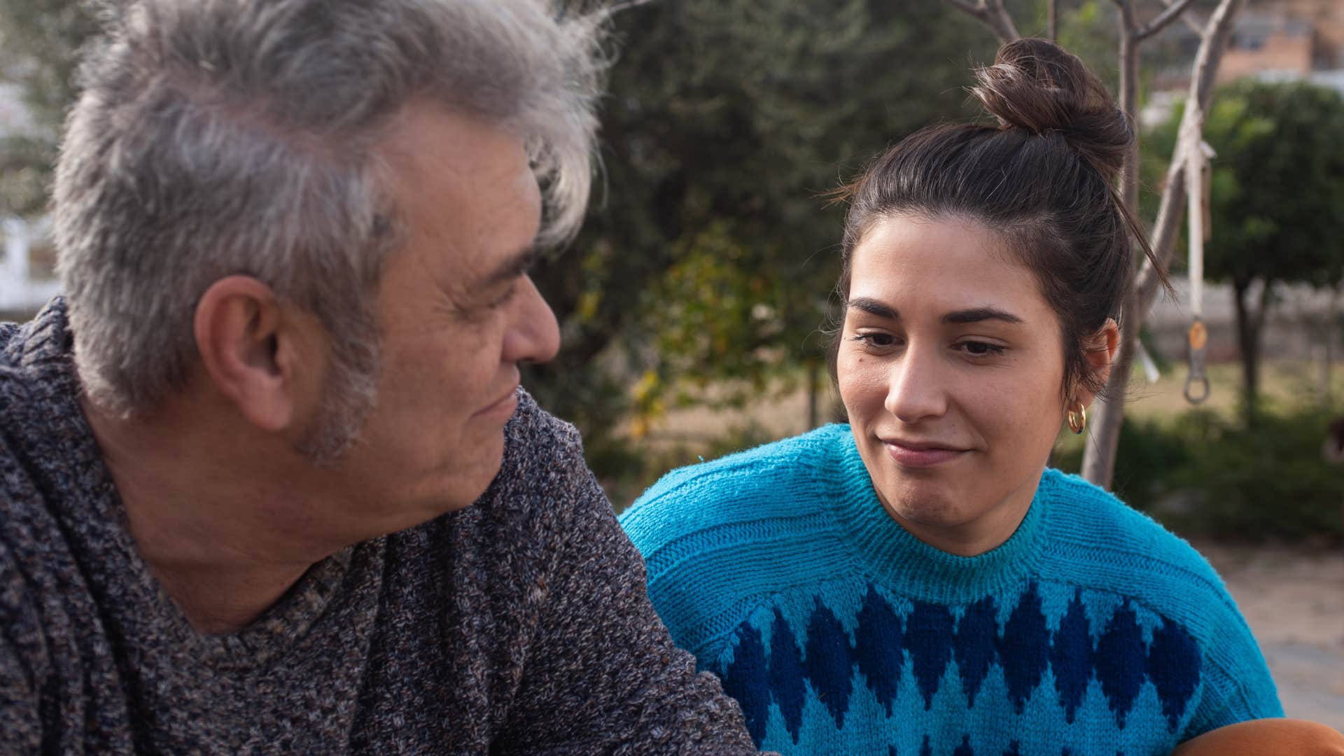 woman telling dad I'm not a child