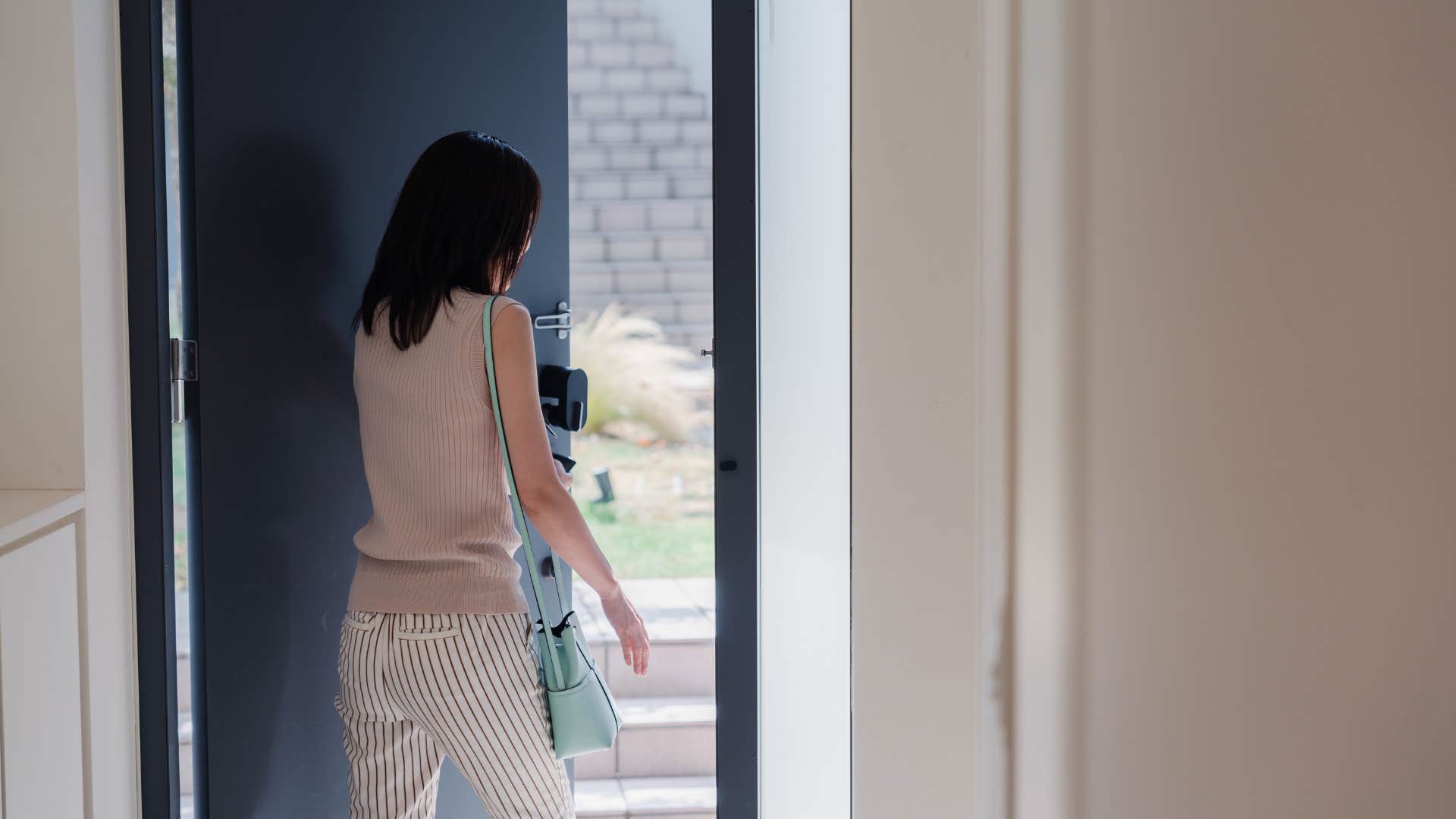 woman who watches too much true crime as she keeps her comings and goings to herself