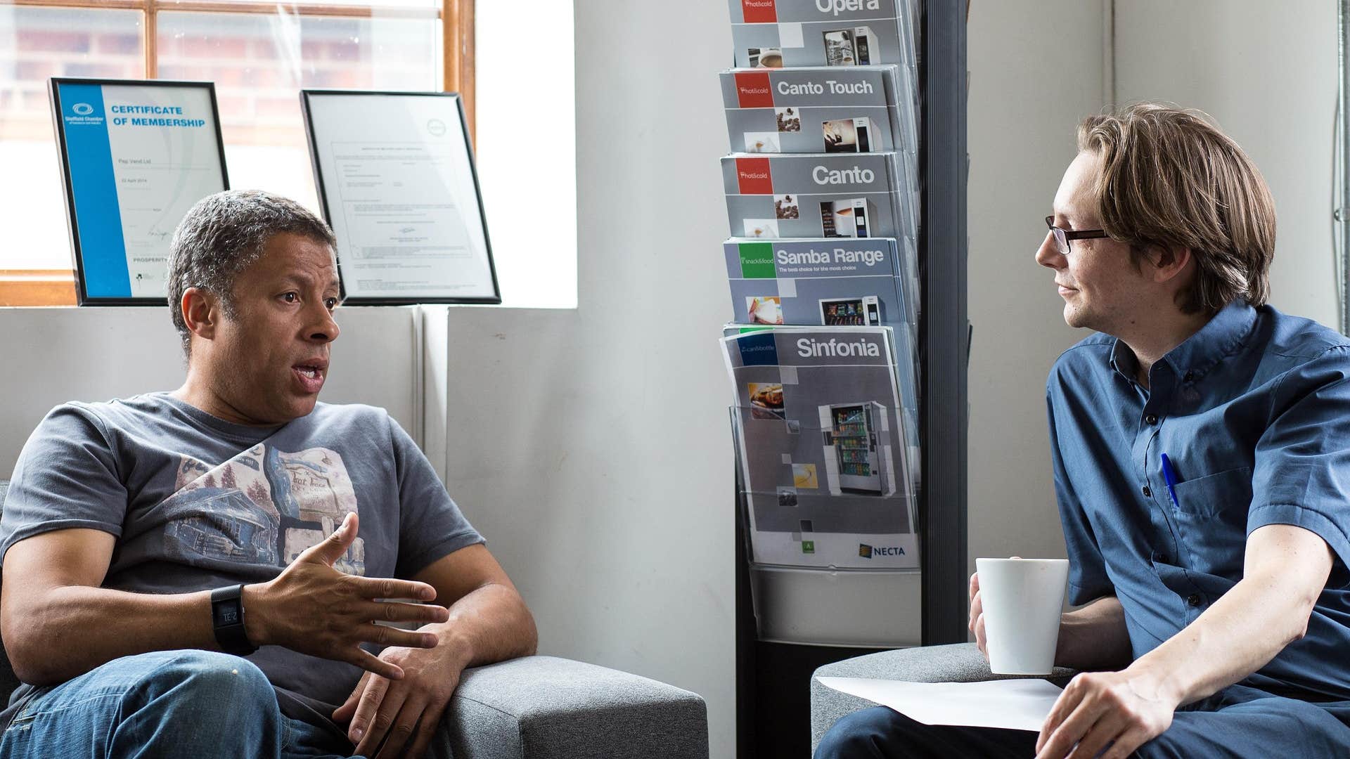 man saying lets try to meet in the middle