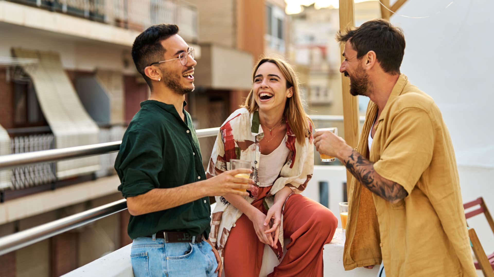 socially awkward woman mirrors expressions