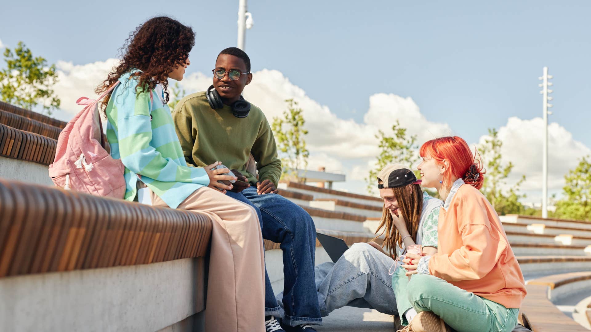 socially awkward boy starting to sound monotone in a conversation