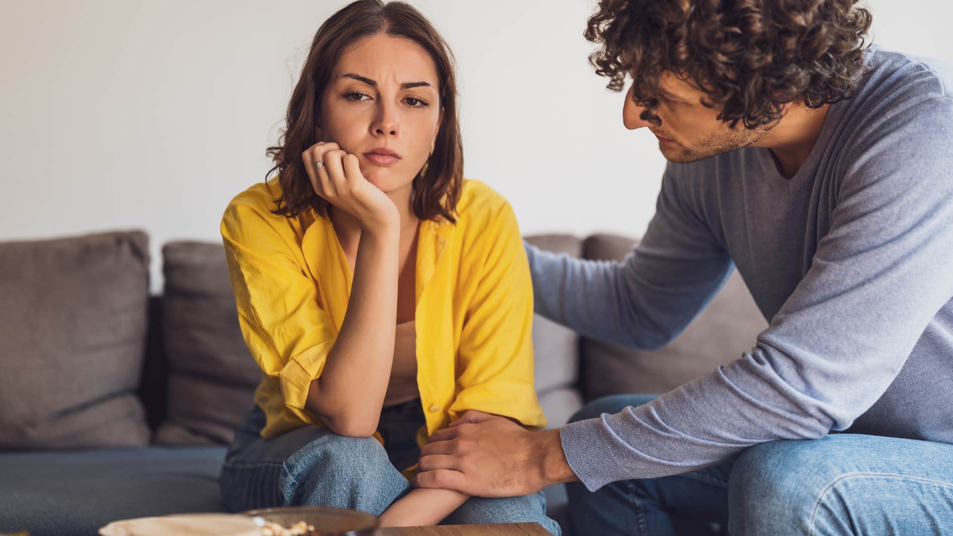 ignorant woman telling partner that's how it's always been
