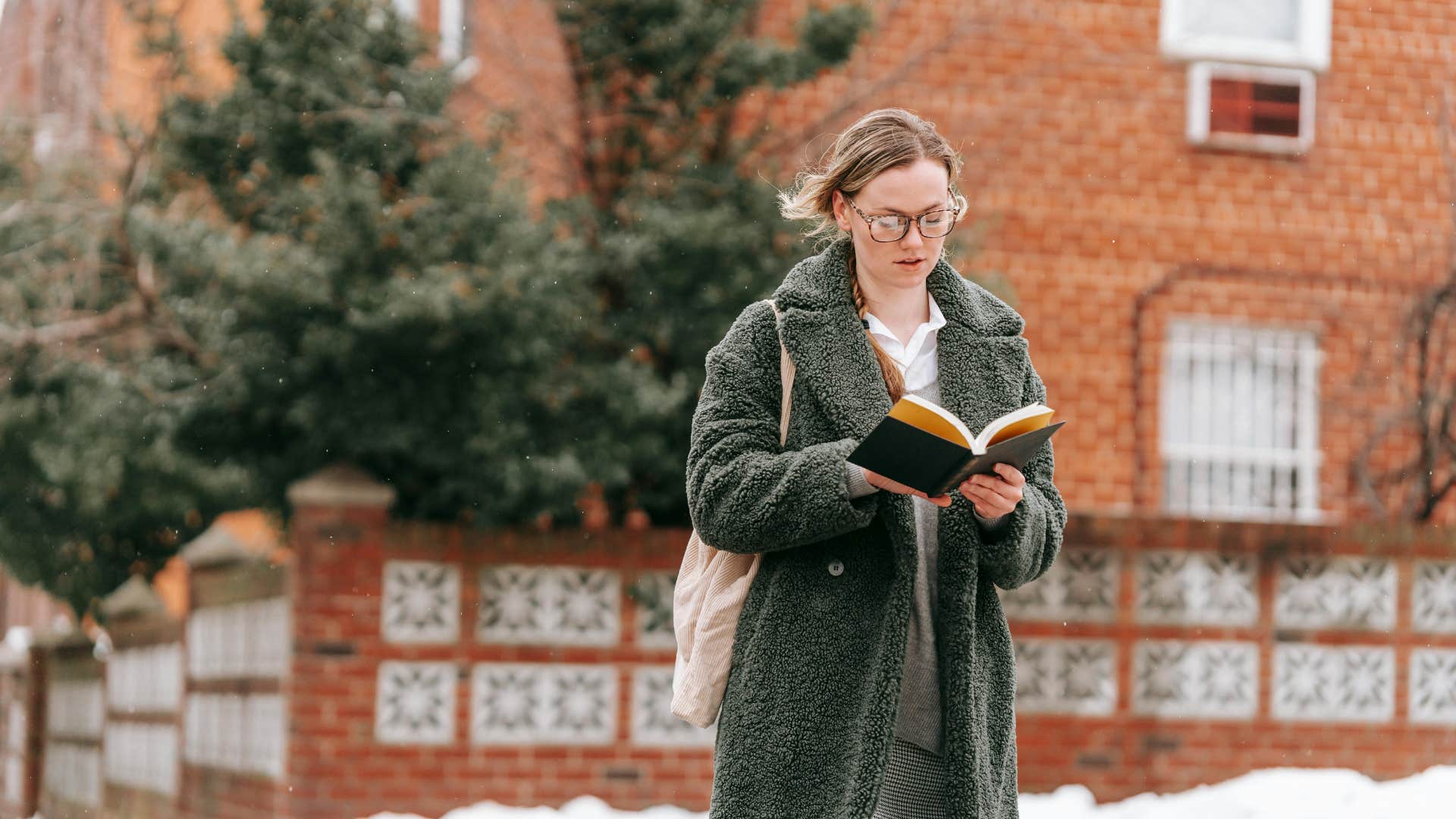woman with her comfort item