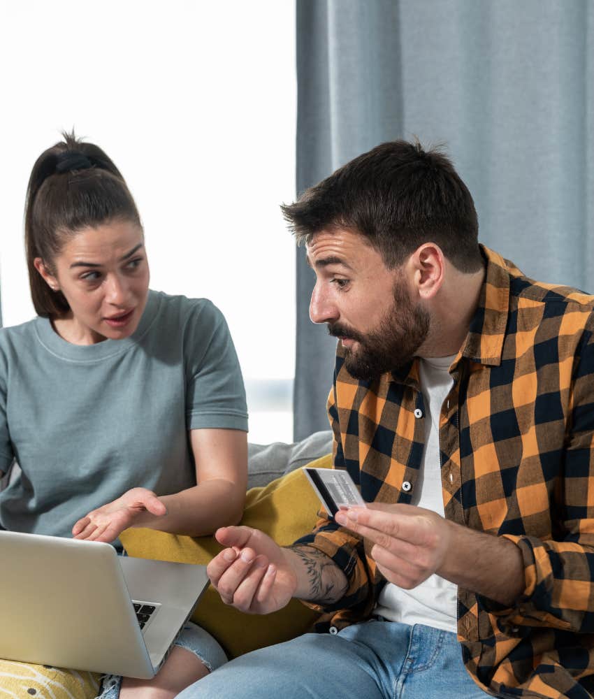 Sinister person exploits their partner again