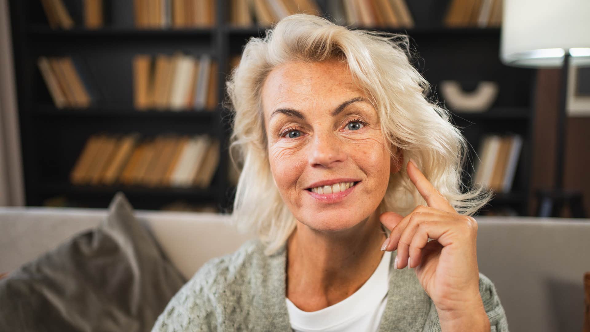 confident woman smiling