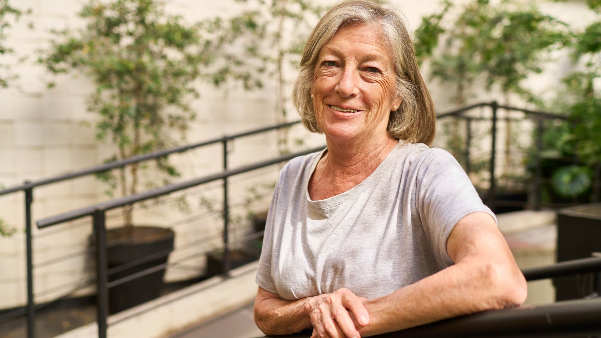 happy woman who understands time heals 