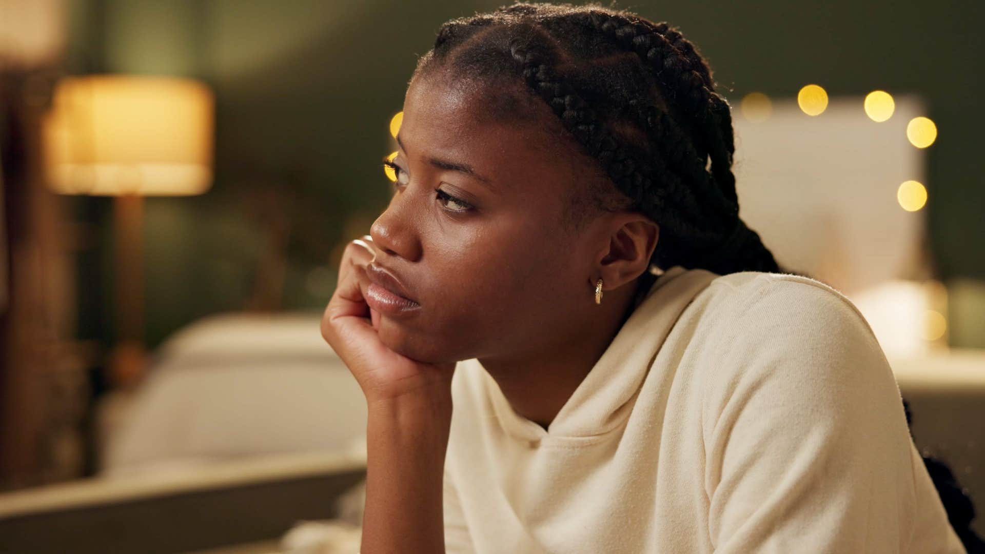 sad woman with a fear of being misunderstood